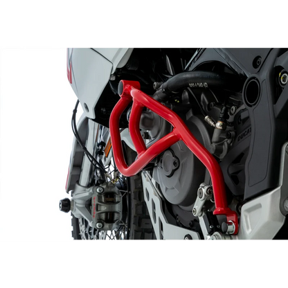 Ducati Desert X Protection - Engine Guard ( Left) - Red / Fits without Wunderlich Tank Guard only