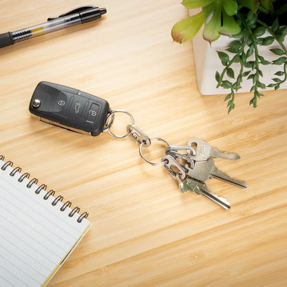 G-BINERS DUAL CHAMBER - SLIDELOCKKEYRING MICROLINK - Stainless Steel