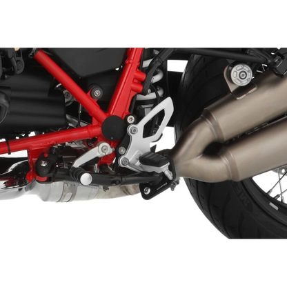 BMW R Nine T Ergonomics - Footrest Lowering Kit - Silver