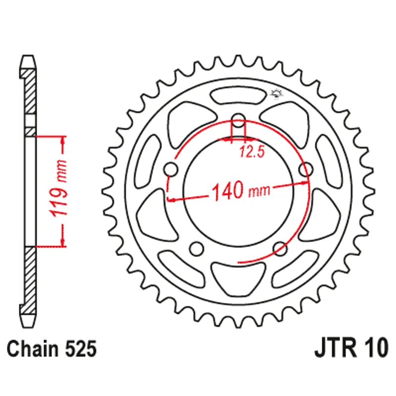 Sprockets Rear (10 - 45T) - JT