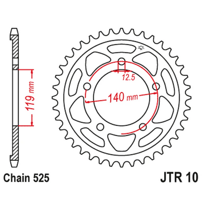 Sprockets Rear (10 - 45T) - JT