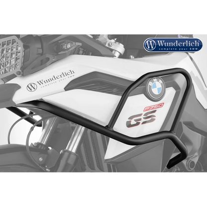 BMW F750GS Protection - "ADVENTURE" Tank Guard (Black) - Stainless Steel