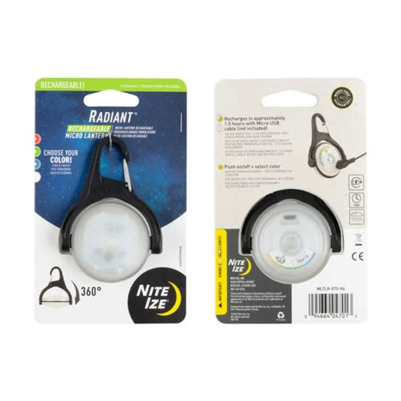 RADIANT RECHARGABLE MICRO LANTERN (DISCO) - Re-chargable DISC-O Select