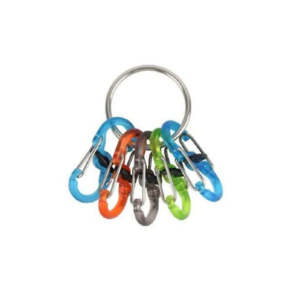 KEYRING LOCKER WITH S-BINER (PLASTIC) - Stainless Steel