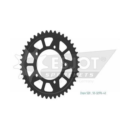 Sprockets Rear (32176 - 43T) - Esjot
