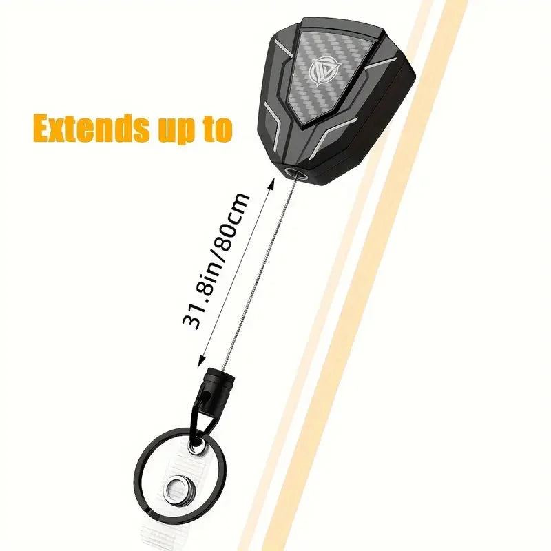 RETRACTABLE KEYCHAIN WITH BELT CLIP