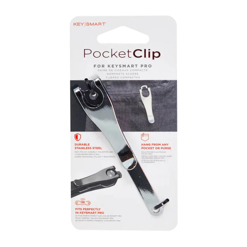 Keysmart Add on - Deep Carry Pocket Clip - Black
