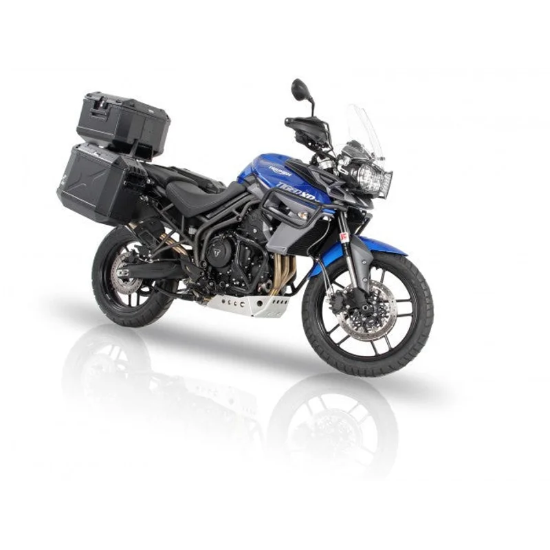 Triumph Tiger 800 Carrier - Topcase - Alu Rack (Fixed Hinge)