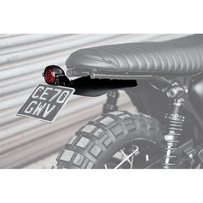 High Tail Customs Mudguard - Predrilled - Black Anodised