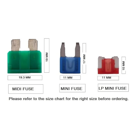 Blade Fuse ( Mini and Midi) - Standard / Midi ( 19.3mm X 19mm) / 20A