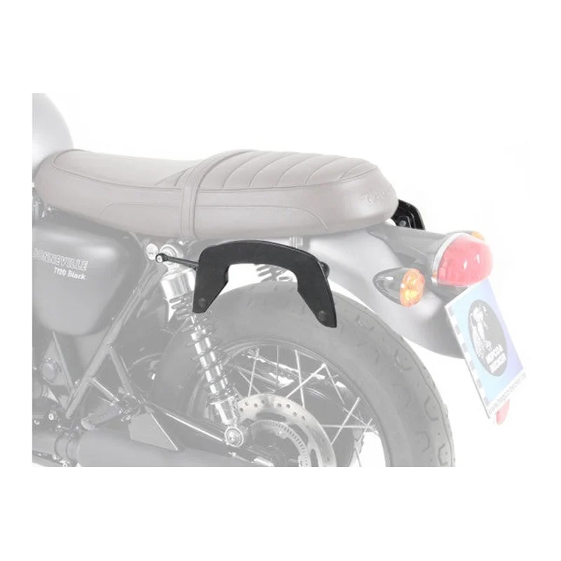 Triumph Bonneville T100 Sidecases Carrier - C-Bow - Chrome