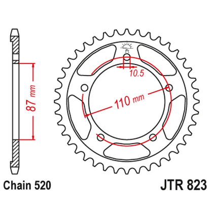 Sprockets Rear (808 - 50T) - JT