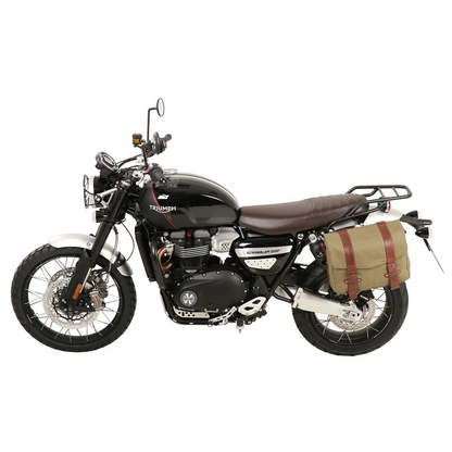 Triumph Scrambler 1200 XE  / XC Carrier - Sidecases 'C-Bow' (Left Side, Black) - 1200 XE