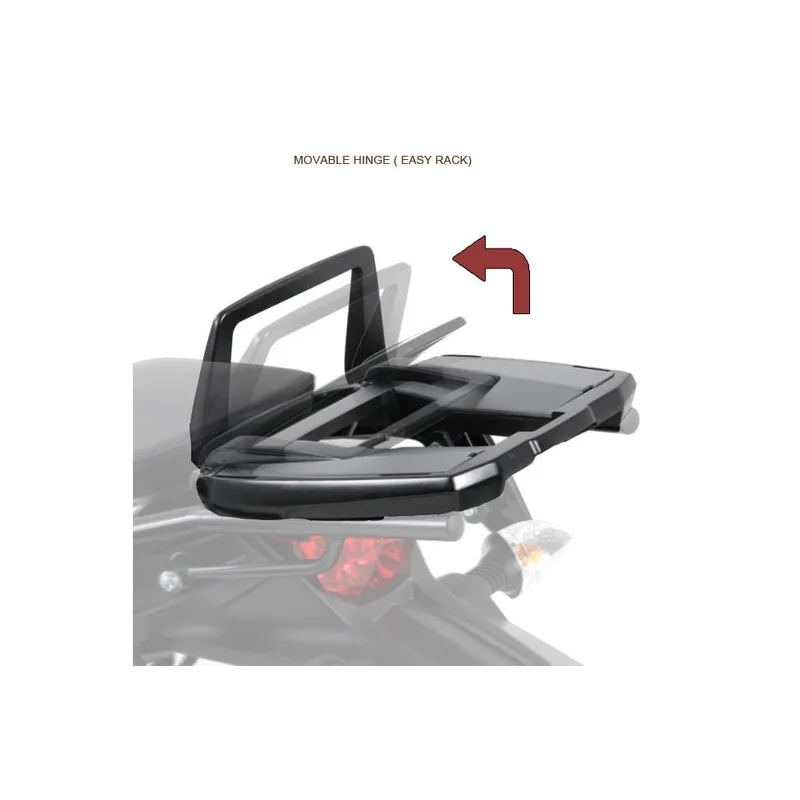 Kawasaki 650 Carrier Topcase - Carrier - Alu Rack (Fixed Hinge)