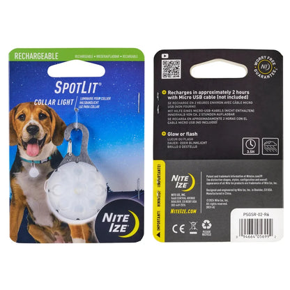 SPOTLIT® RECHARGEABLE COLLAR LIGHT - Pink