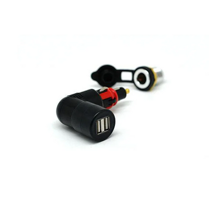 Din (Hella) & Cigarette To USB (Interchangeable) - 3.3A
