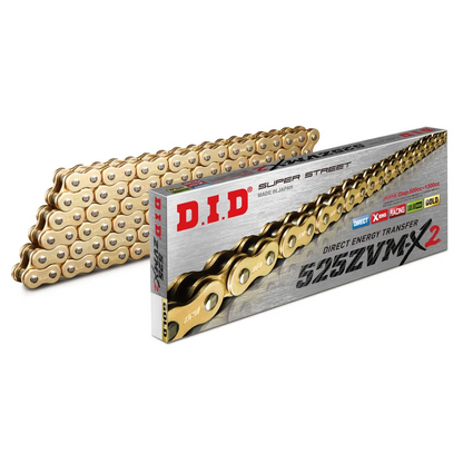 Chain 525 Pitch x 118 links (ZVMX2) - ZVM-X2 (Rivet Type) / Natural Steel