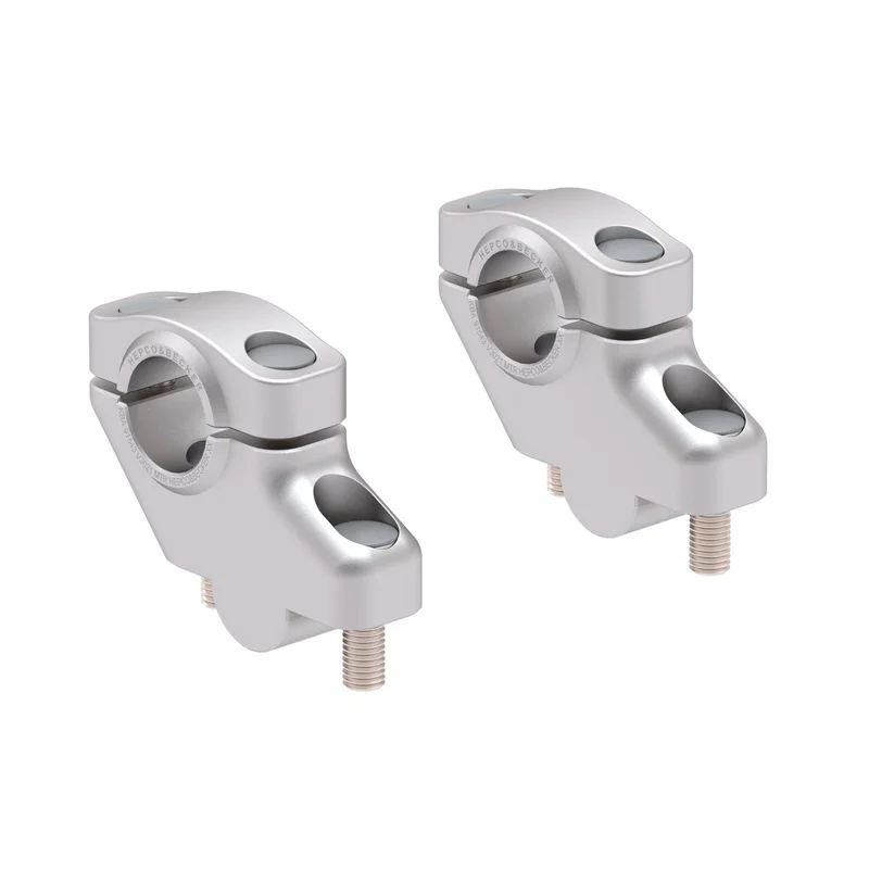 HANDLEBAR RISER - 30mm UP & 21mm BACK (4240-V3021) - Silver
