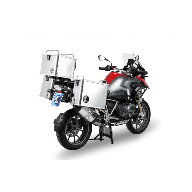 BMW R Series GS Carrier Sidecases - Hepco Becker - Anthracite / Quick Release (Lock It)