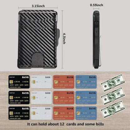 WALLET POP UP + CARDS + RFID - Carbon