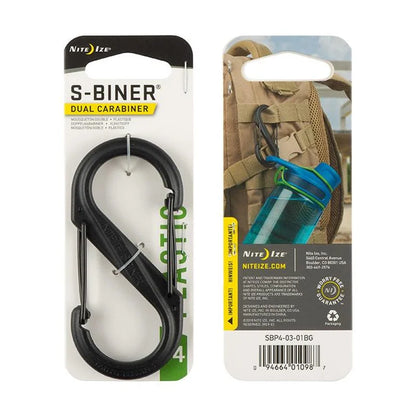S-BINER STANDARD (PLASTIC) - #6 / Black / Plastic