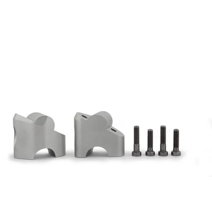 DUCATI Multistrada V4 Ergonomics - ERGO+ Risers 39mm & 21mm Offset - Silver