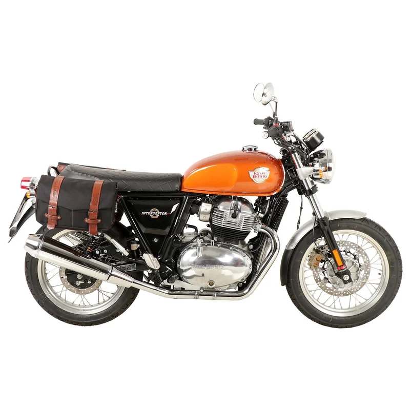 Royal Enfield Interceptor Carrier Sidecases - C-Bow - Black