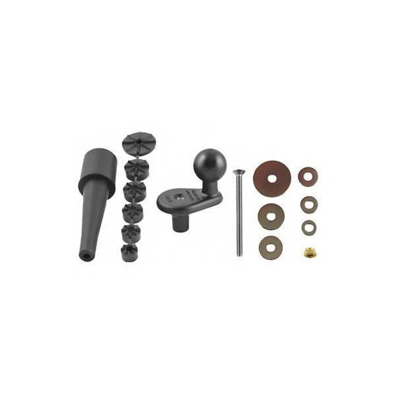 RAM Base - Motorcycle Fork Stem Base with 25mm (1") Ball
