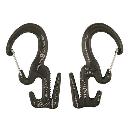CARABINER ROPE TIGHTENER - FIGURE 9 (SM) - 1N (no rope) / Aluminum
