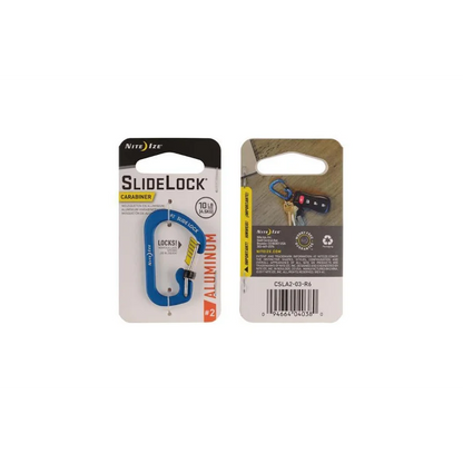 Carabiner with Slidelock (pcs) - Aluminium - Size#4 / Blue / Aluminium