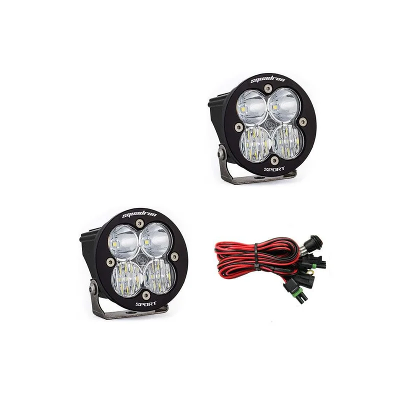 Aux LED - SQUADRON PRO - Driving Combo / Square / Clear