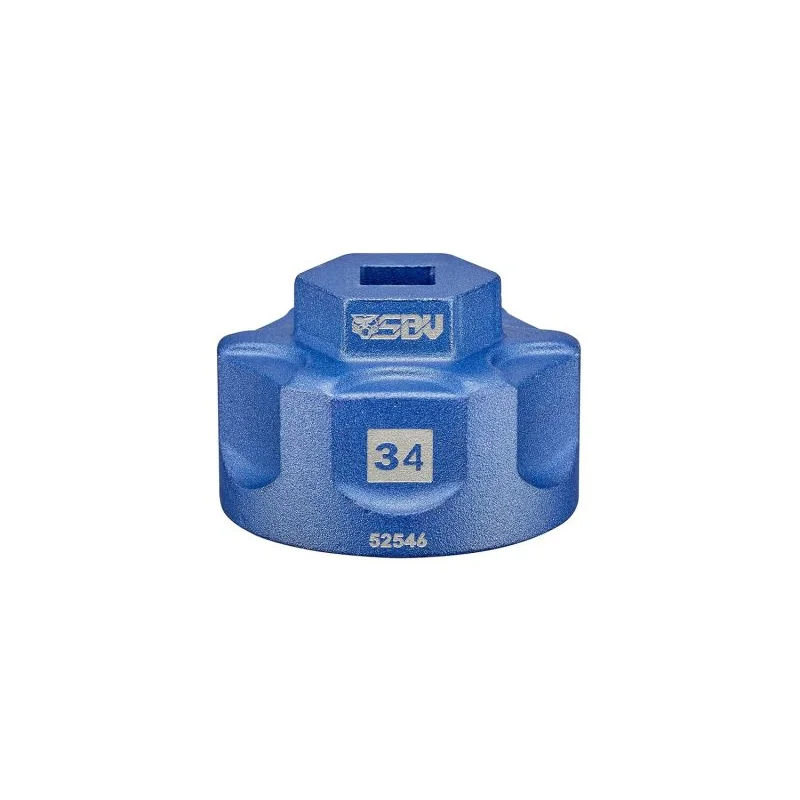 3/8" Aluminium Socket 34  mm 6-point