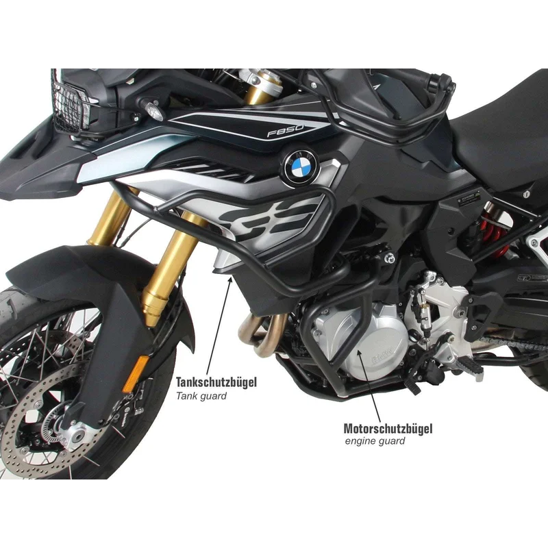 BMW F Series GS Protection - Tank Guard - Steel - Black Color
