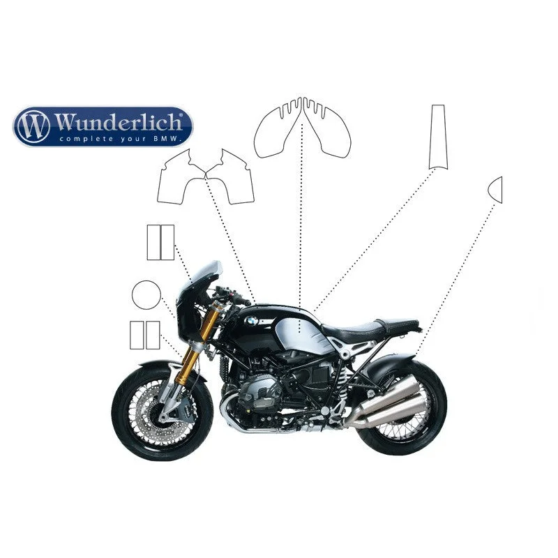 BMW R NineT Protection - Tank Protection Set - Full Set