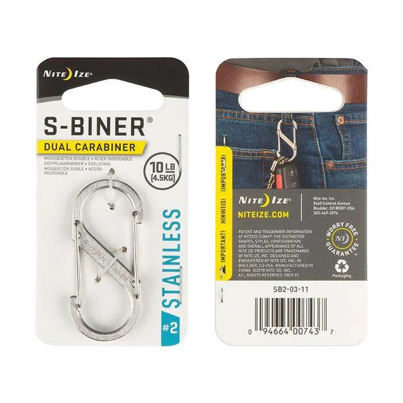 S-Biner Standard (Stainless) - 3N (COMBO SIZE #2 - #3 - #4) / Natural Steel / Stainless Steel