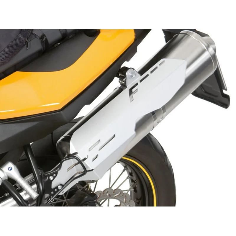 BMW F800GS Protection - Exhaust Heat Shield - Silver
