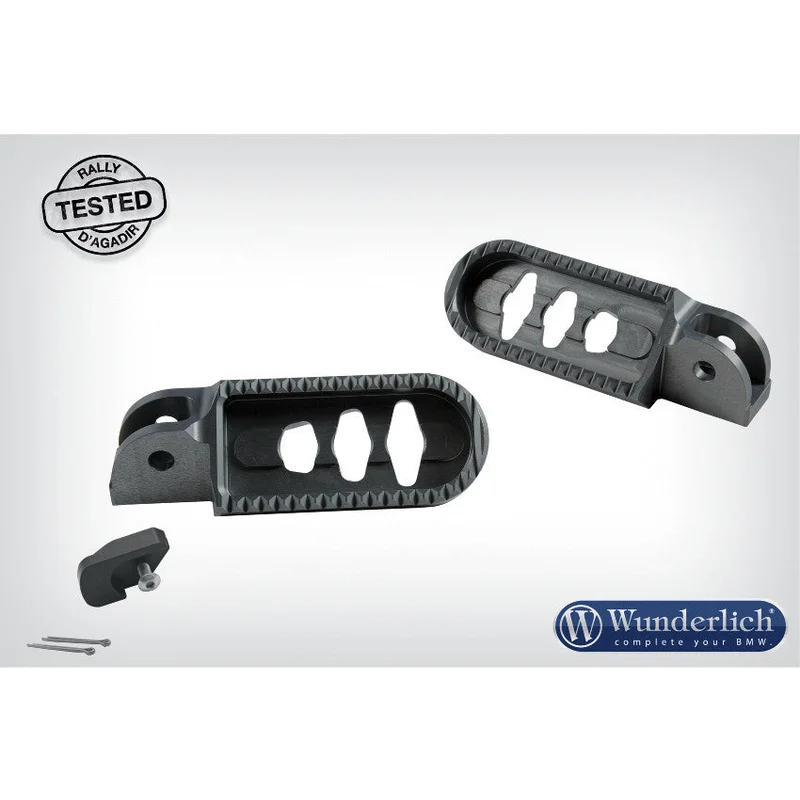 BMW GS Ergonomics - Footpegs (25mm Lowered) - Titanium