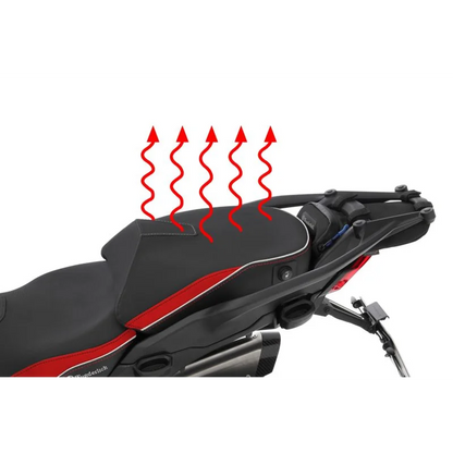 DUCATI Multistrada V4 Ergonomics -"Active Comfort" (Heating) Rider Seat - Black-Red / Standard