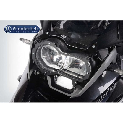 BMW R1200GSA Protection - Headlight Guard Foldable (Lexan Clear) - R1200 GSA 14-18