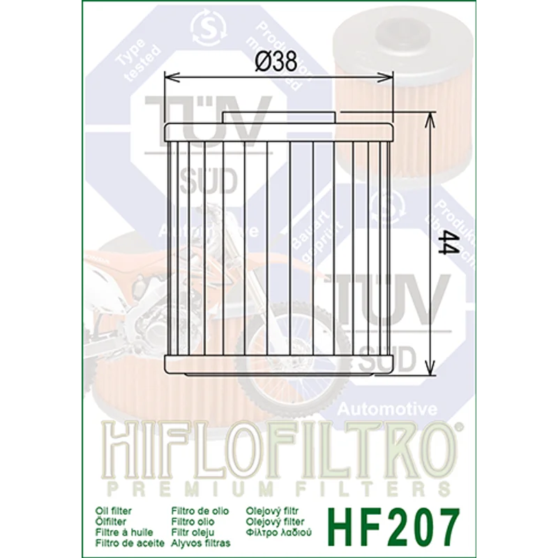 Oil Filter 207 - Hiflo