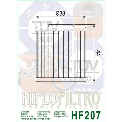 Oil Filter 207 - Hiflo