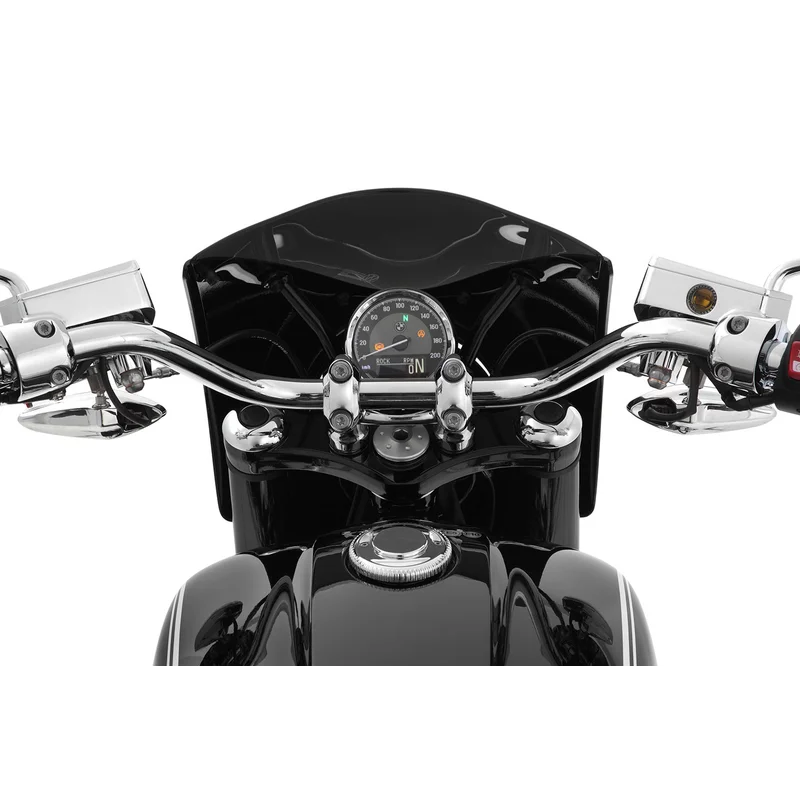 BMW R18 Styling - Cockpit Fairing (Sports) - Black / Yes ( Black / Grey / Clear)