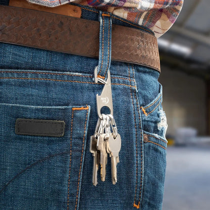 Z-RACK KEYCHAIN BOTTLE OPENER - Stainless Steel