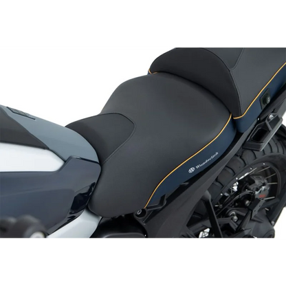 BMW R 1300 GS Ergonomics - Wunderlich "Active Comfort" (Heating) Seat - Imperial Blue-Gold / Rider / Low(-20mm)