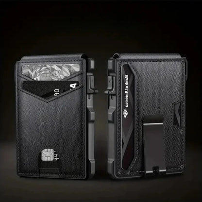 WALLET POP UP + CARDS + RFID - Black