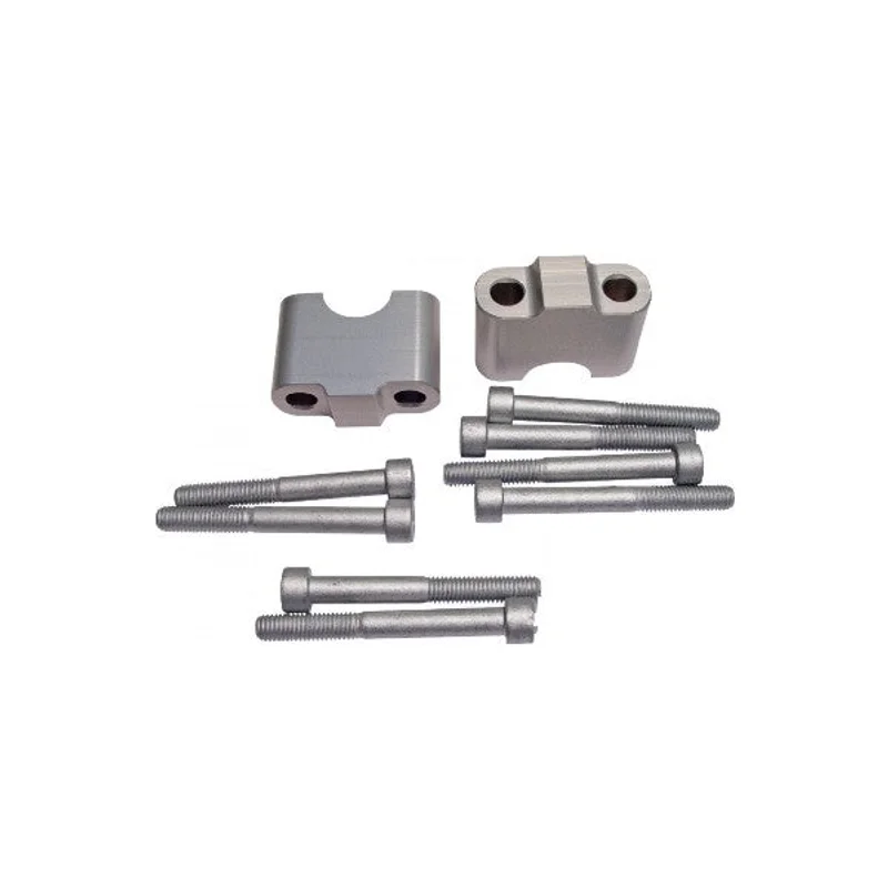 Handlebar Riser  Clamps 22mm (7/8th) - Silver