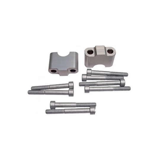 Handlebar Riser  Clamps 22mm (7/8th) - Silver