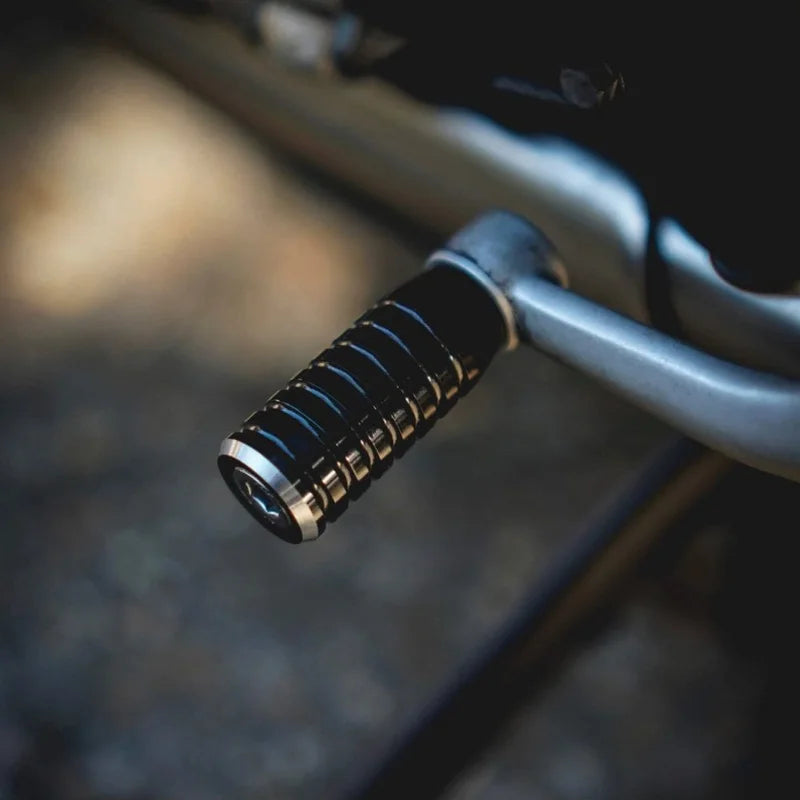 Gear Shifter Lever End Peg - Ribbed - Black
