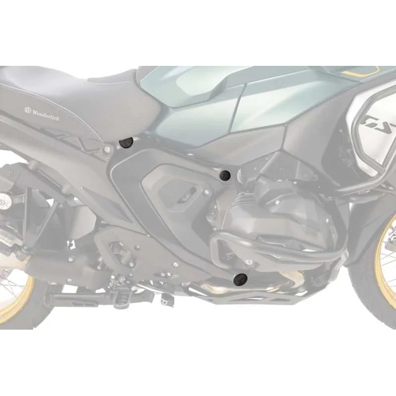 BMW R 1300 GSA Styling - Frame Protection Cover Caps (8-piece) - Black