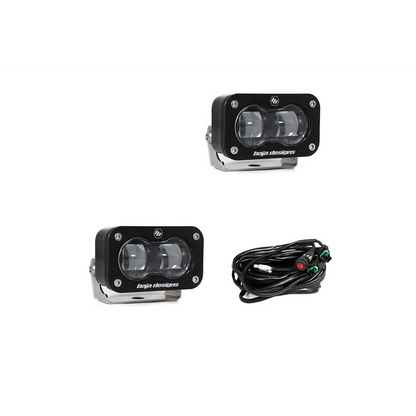 Aux LED - S2 SAE - Square / Clear